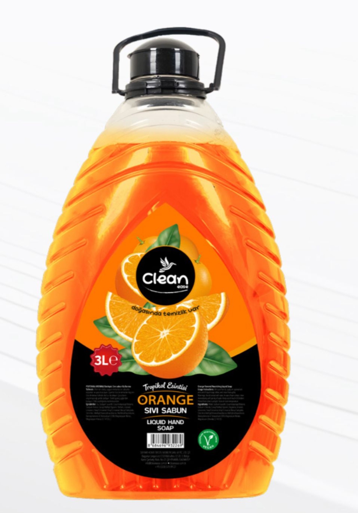 Clean Portakal Sıvı Sabun 3l